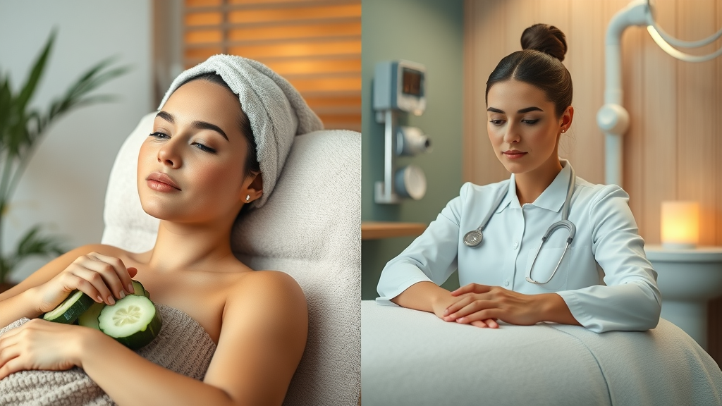 Comparison of luxury day spa and medical massage highlighting therapeutic massage benefits
