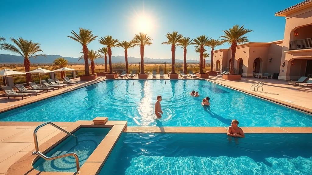 Luxury pool and amenities at premier high desert country club