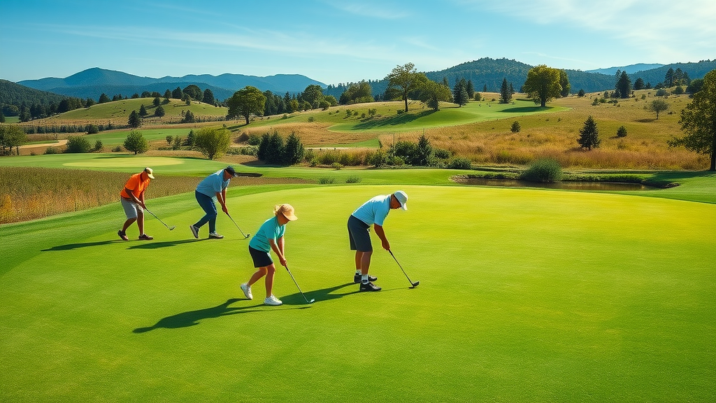 Apple Valley Golf Evolution - lush golf greens with scenic mountain background in the High Desert