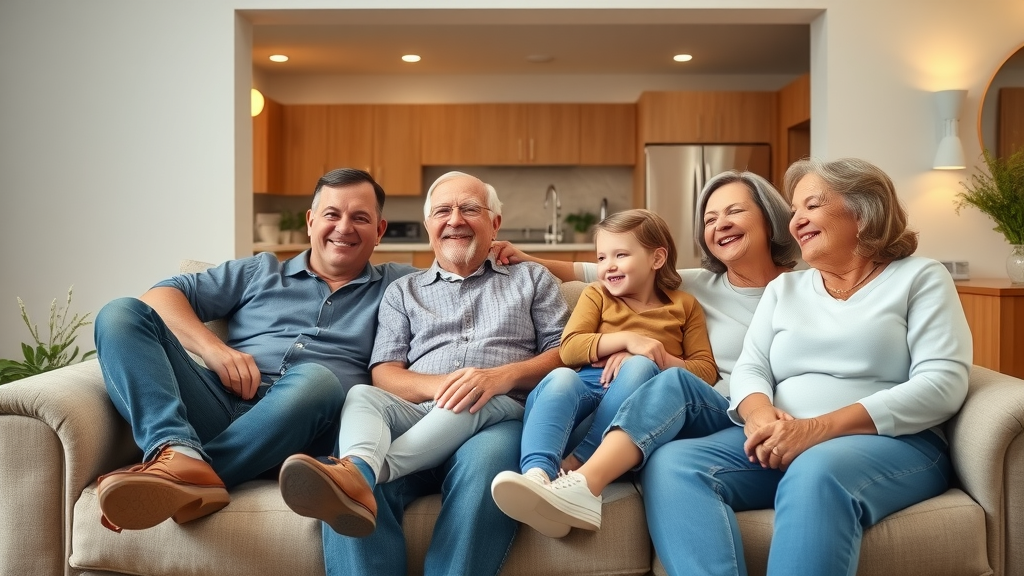 A cozy family room showcases comfort from essential home services maintenance.