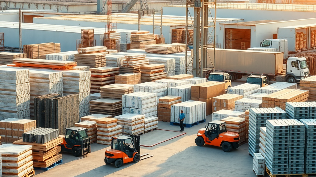 Westside Building Material supply yard with diverse stock and active service.
