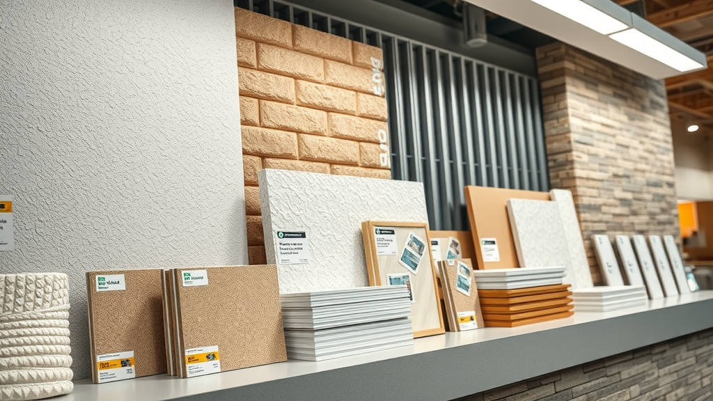 Premium building materials displayed at Westside Building Material showroom.