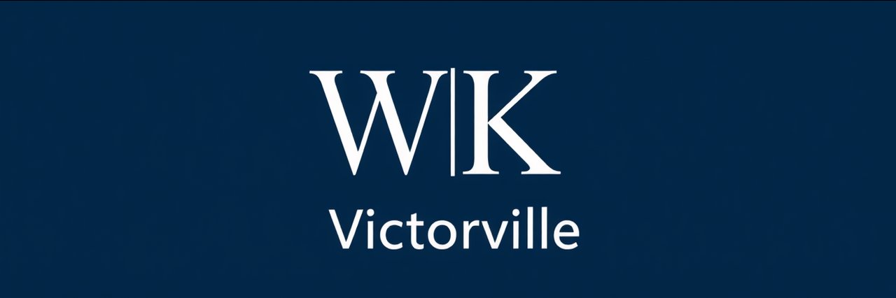 Wallin &amp; Karich criminal defense attorneys logo with WK initials and Victorville text