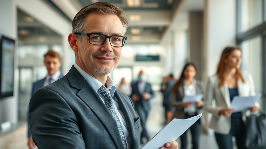 Escrow officer reviewing real estate documents and managing escrow officer responsibilities