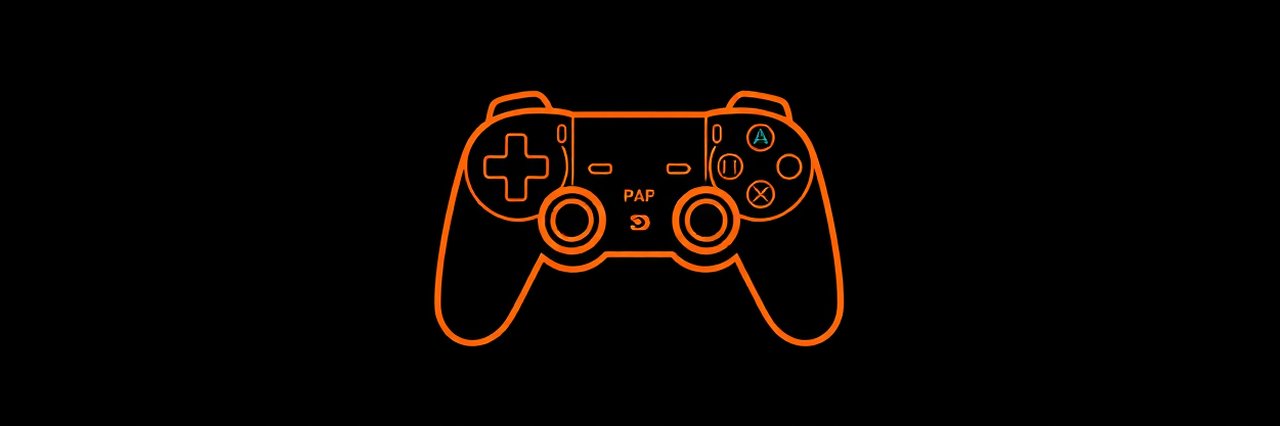 Aynax Tech logo with bold orange video game controller on black circle