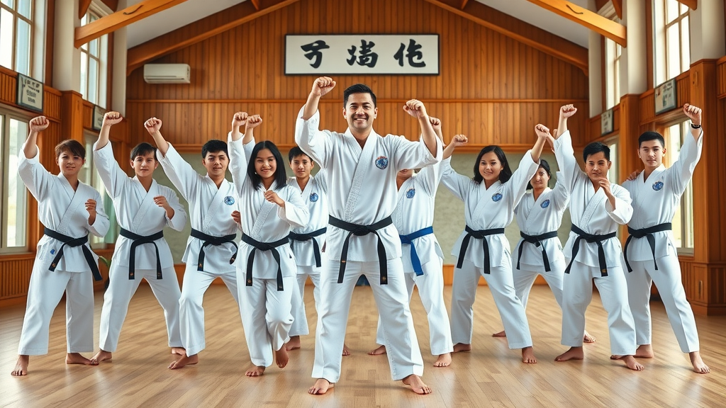 Diverse Tiger Choi martial arts class in action showcasing confidence and discipline