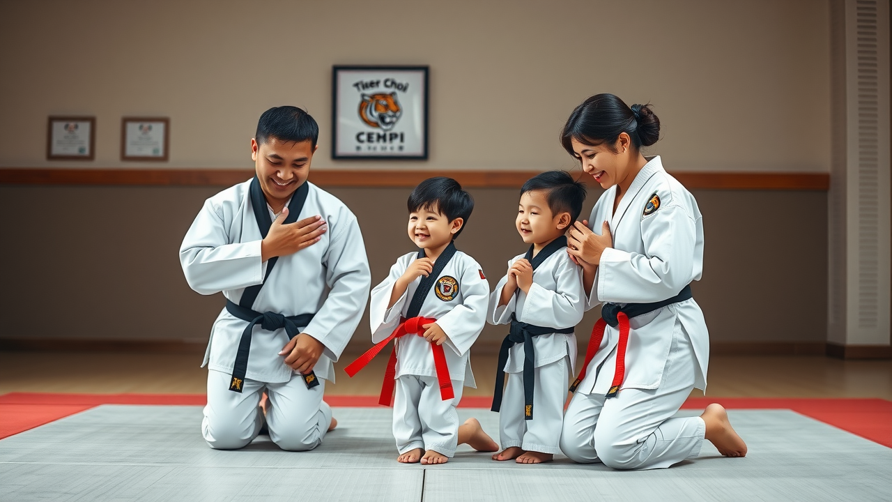 Tiger Choi martial arts family class building discipline and unity